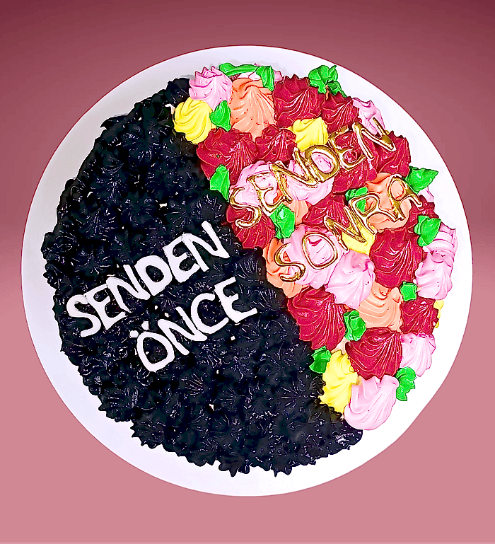 Sevgiliye Romantik Yazılı Pasta – Mesajlı Konuşan Pasta