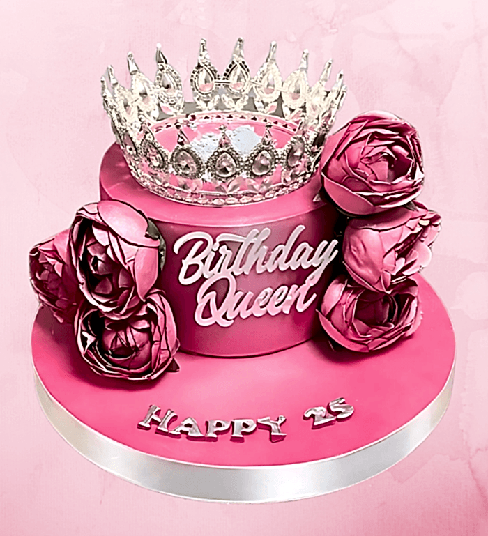 taçlı simli pasta, taçlı pasta siparişi