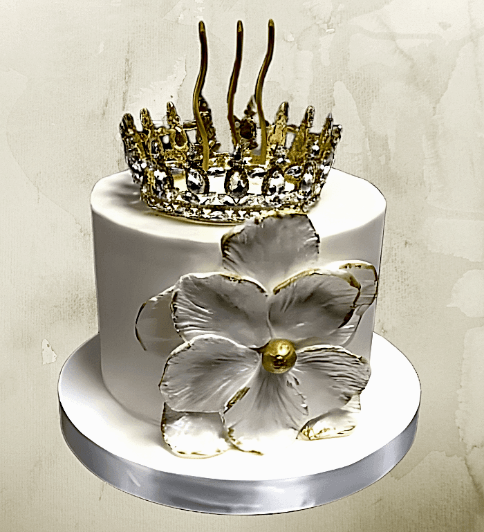 taçlı simli pasta, taçlı pasta siparişi