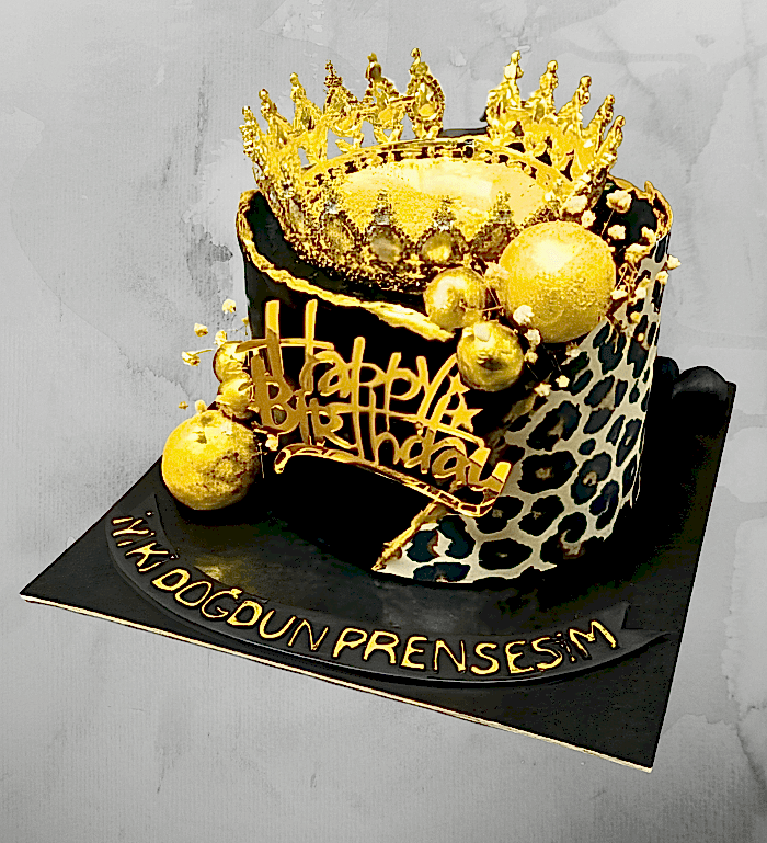 taçlı simli pasta, taçlı pasta siparişi